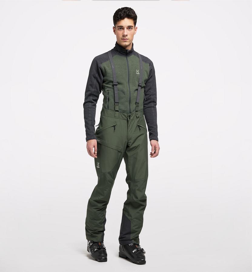 Haglöfs Mens Lumi Form Ski Pants Dark Green New Zealand 23417LXCV